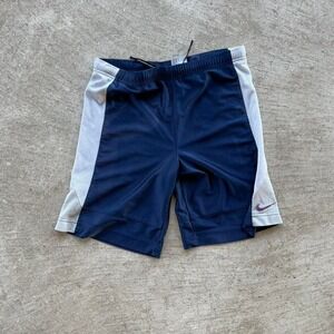 navy 2000s embroidered shorts